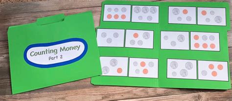 Counting money file folder activity