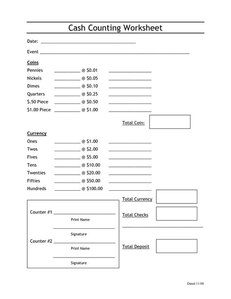 Counting Template