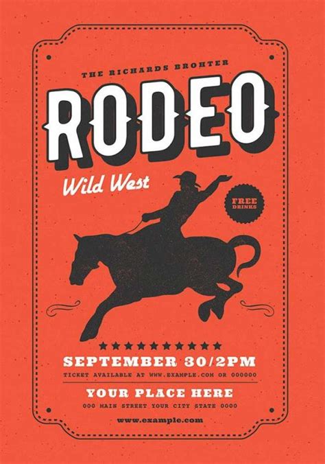 Country Rodeo Flyer Template