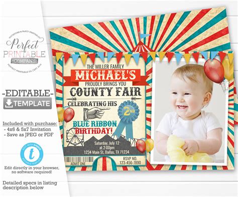 Benefits of Using County Fair Invitation Templates