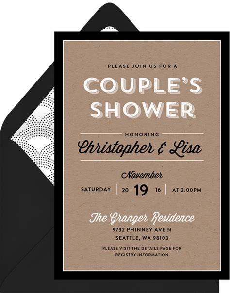 Couple Shower Invitation Designs