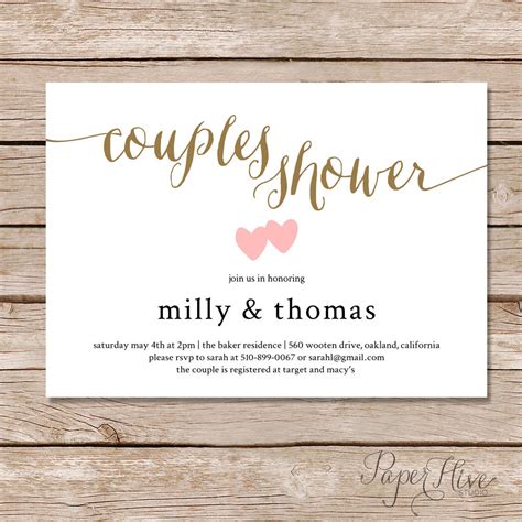 Couple Shower Invitation Etiquette