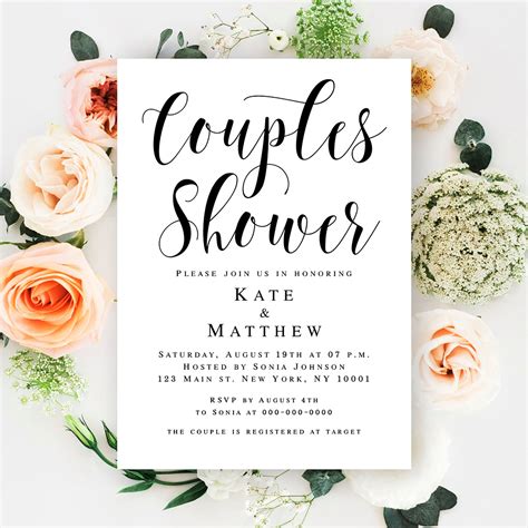 Couples Bridal Shower Invitations Ideas Example 6