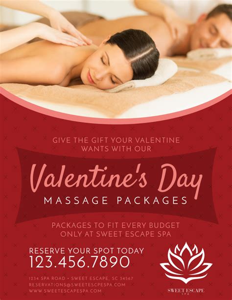 Couples Spa Day Flyer