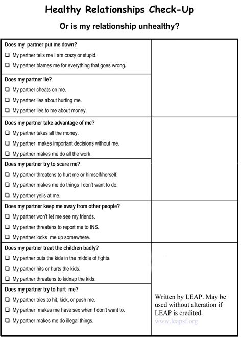 Couples Therapy Worksheets Emotional Connection