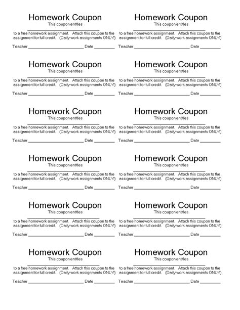 Coupon Templates on Google Docs