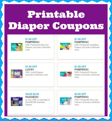 Coupon websites diaper coupons