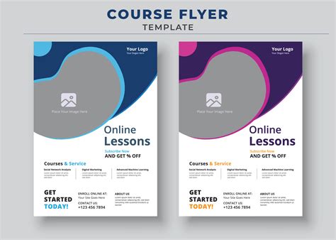 Course Flyer Template Headline