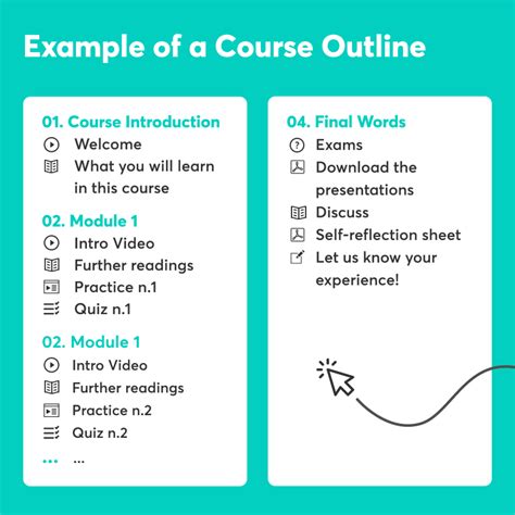 Image of a course introduction template on Canva