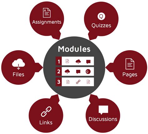 Course modules on Blackboard