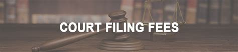 Court Filing Fees in Tennessee