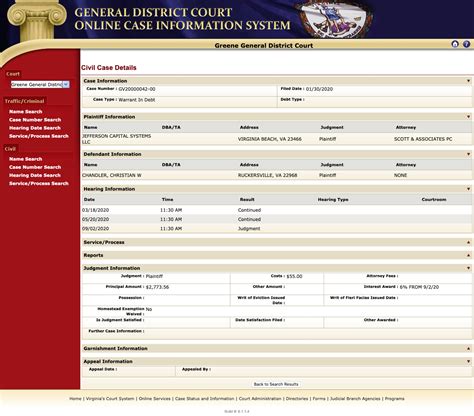 Court Records Warrant Information