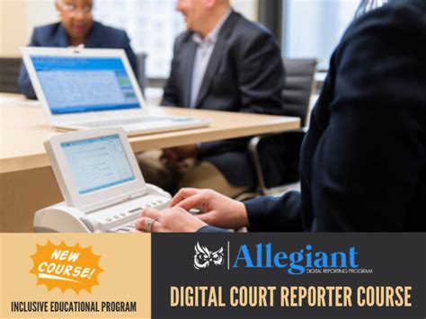 A court reporter student in training