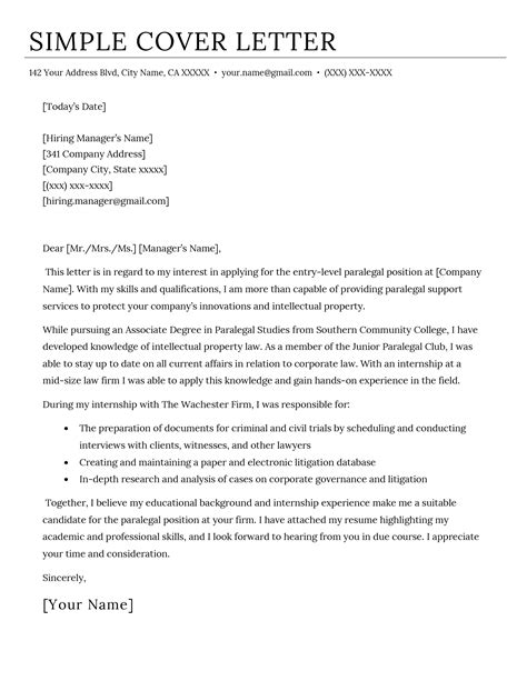 Google Docs Cover Letter Templates