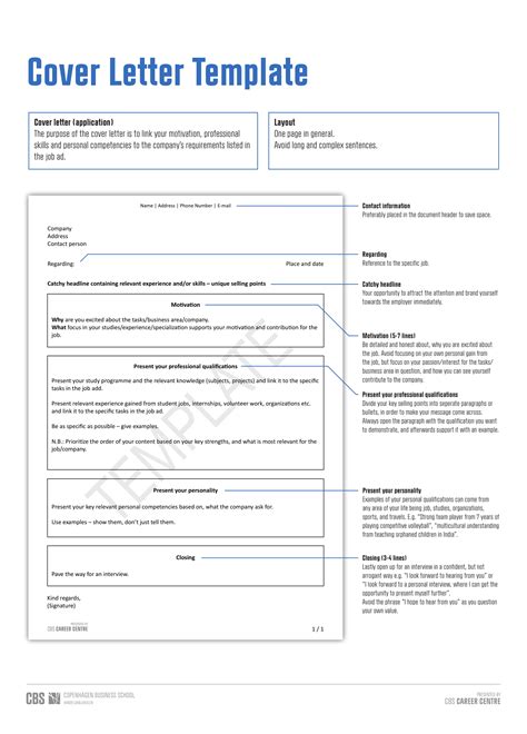 Examples of cover letter templates in PDF format