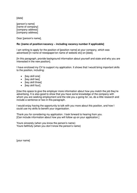 Cover Letter Template for Mac