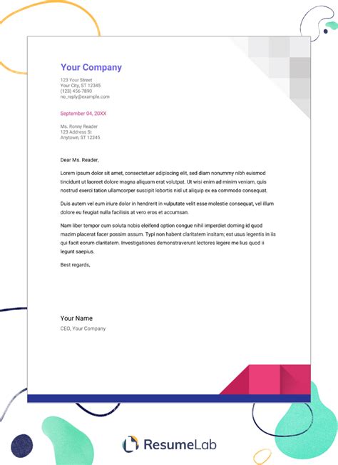 Free Cover Letter Template in Google Docs