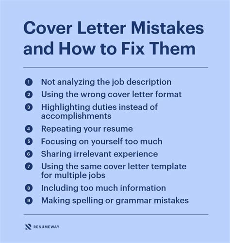 cover letter template mistakes