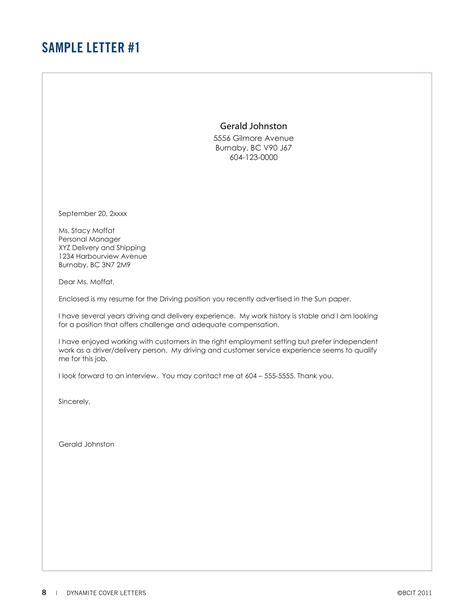 Cover Letter Template PDF