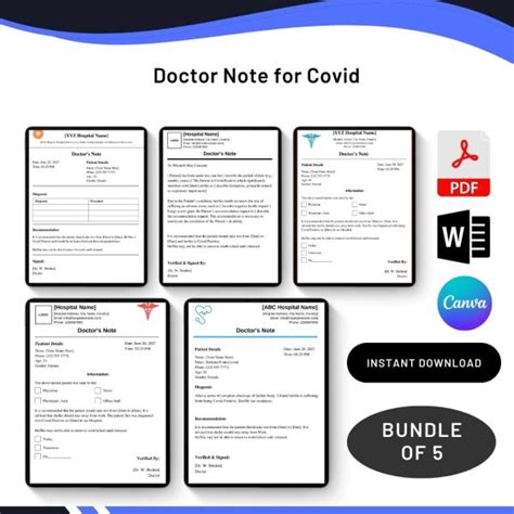 COVID Doctor's Note PDF