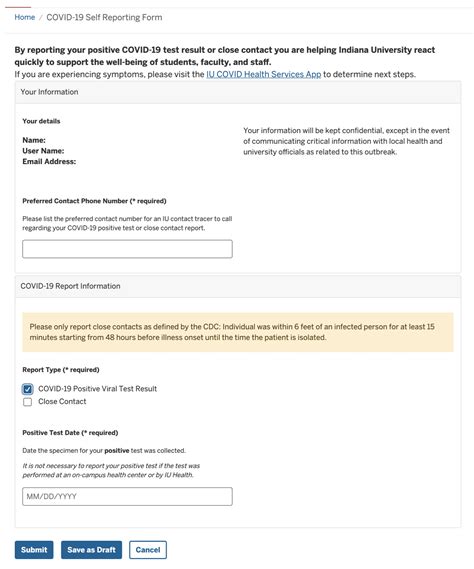 Covid Positive Test Result Template for CVS Creation