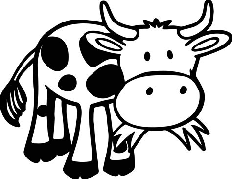 Cow face coloring page