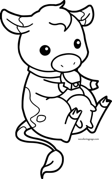 Cow themes coloring pages