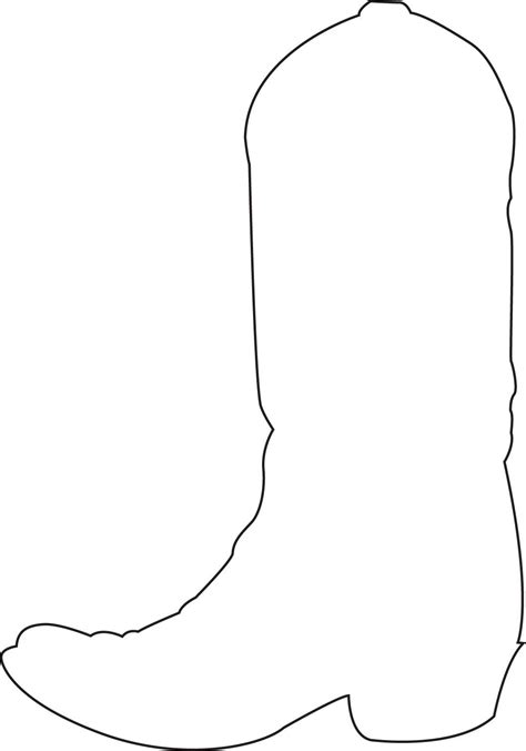 Cowboy boot fondant template digital design