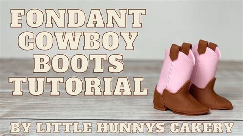 Cowboy boot fondant template with intricate stitching