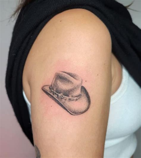 Cowboy hat tattoo design