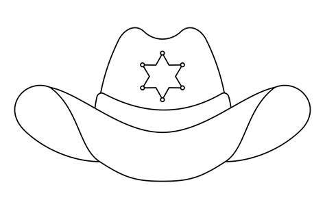 Cowboy Hat Template 1