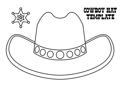 Cowboy Hat Template 2