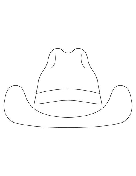 Cowboy Hat Template 3