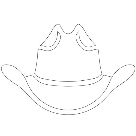 Cowboy Hat Template Design 10