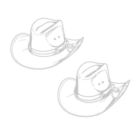 Cowboy Hat Template Design 2