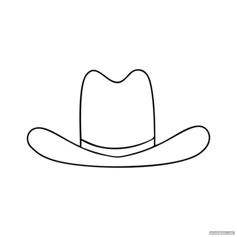 Cowboy Hat Template Design 5