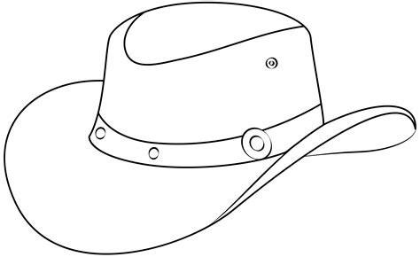 Cowboy Hat Template Design 6