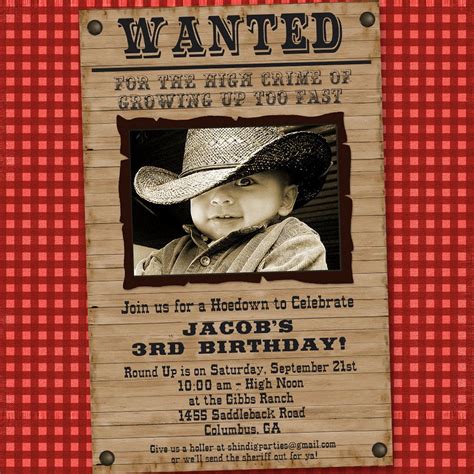 Cowboy Invitation Template 10