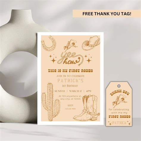 Cowboy Invitation Templates