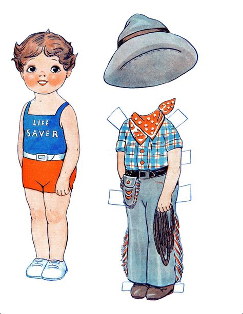 Cowboy Paper Doll