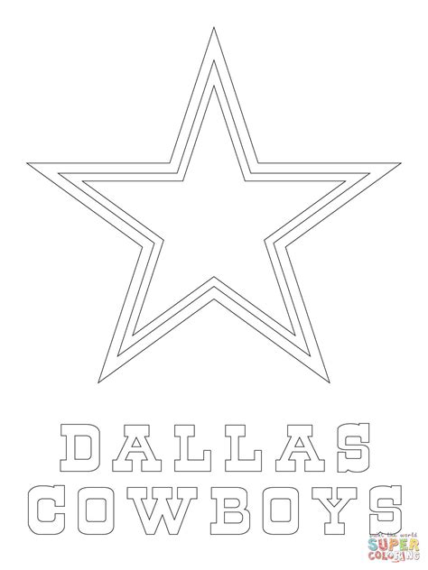 Cowboys Logo Coloring Page