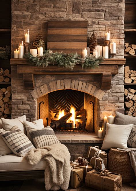 Cozy fireplace image