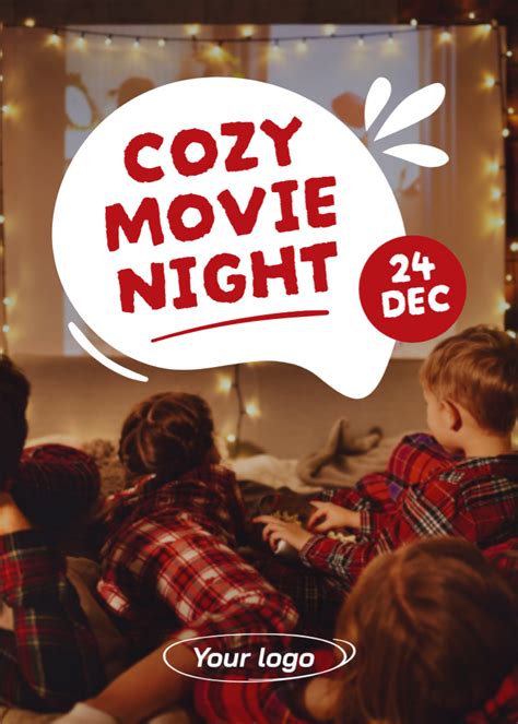 Cozy Movie Night Invitation