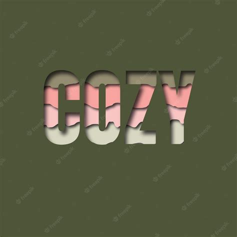 Cozy words image