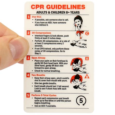 Printable CPR card colors