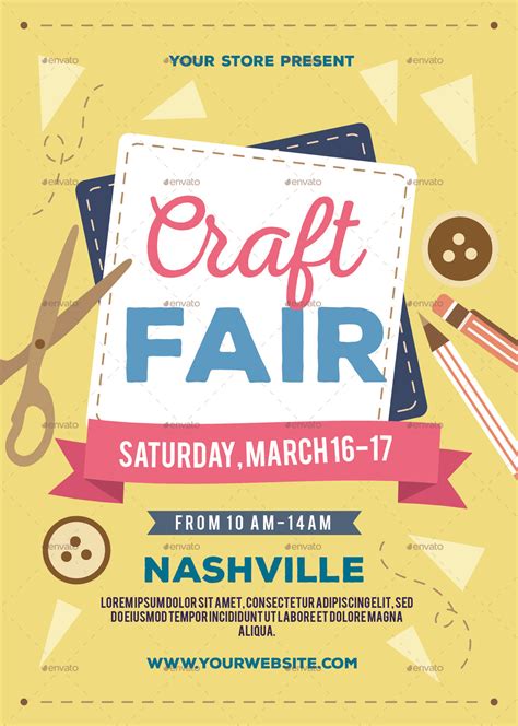 craft fair flyer design elements