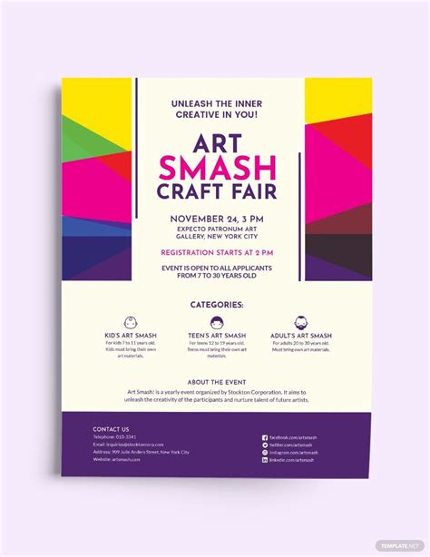 Craft Fair Flyer Design Elements 8