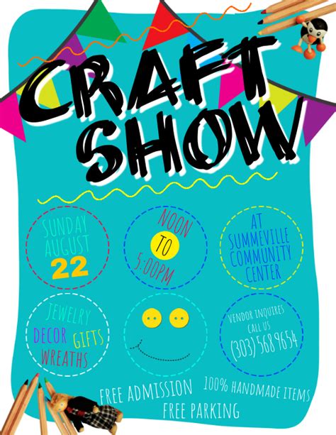 Craft Show Flyer Template 8