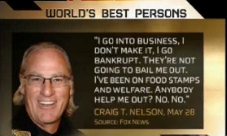 Craig T. Nelson on the importance of food stamps