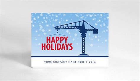 A collection of crane Christmas card designs